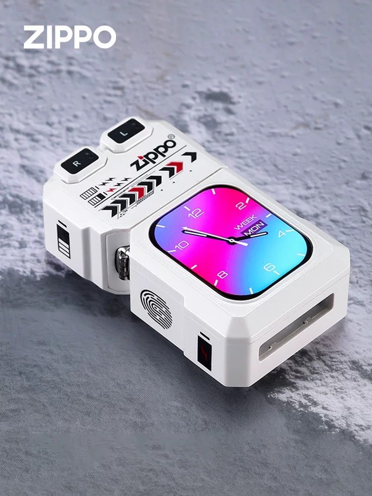 Zippo Smart Lighter w/ Bluetooth Earbuds & Screen – Unique Gadget
