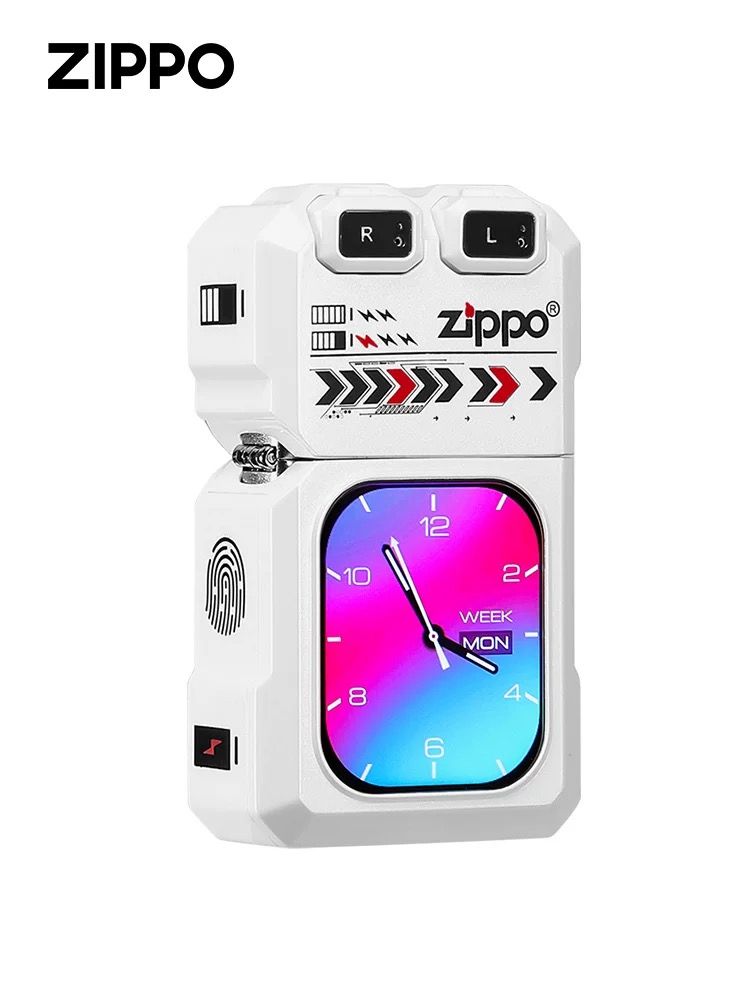 Zippo Smart Lighter w/ Bluetooth Earbuds & Screen – Unique Gadget