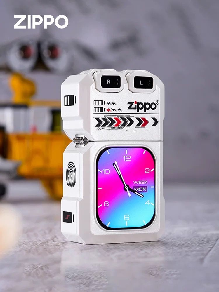 Zippo Smart Lighter w/ Bluetooth Earbuds & Screen – Unique Gadget